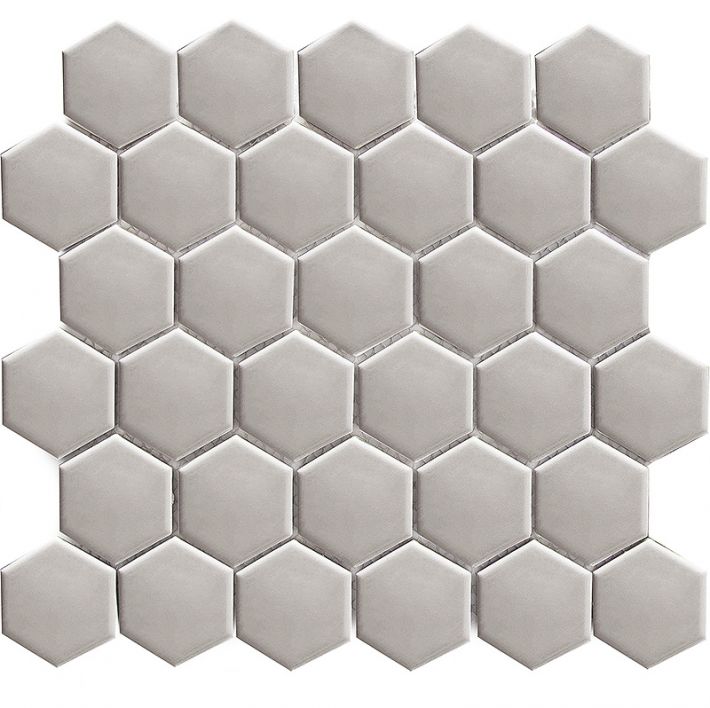 Мозаика настенная Hexagon small Grey Glossy (MT20116) 271x282