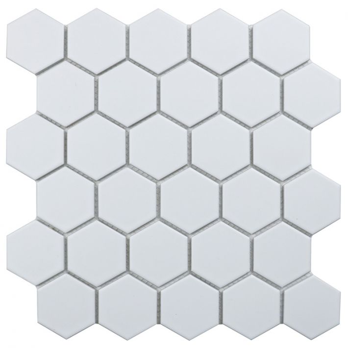 Мозаика настенная Hexagon small White Glossy (MT32000/IDL1001) 271x282